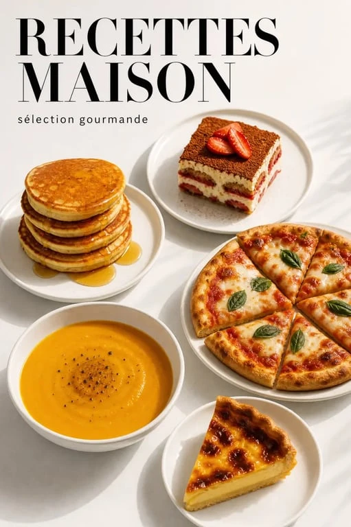Gospi.fr recettes de cuisine : assortiment de plats maison gourmands
