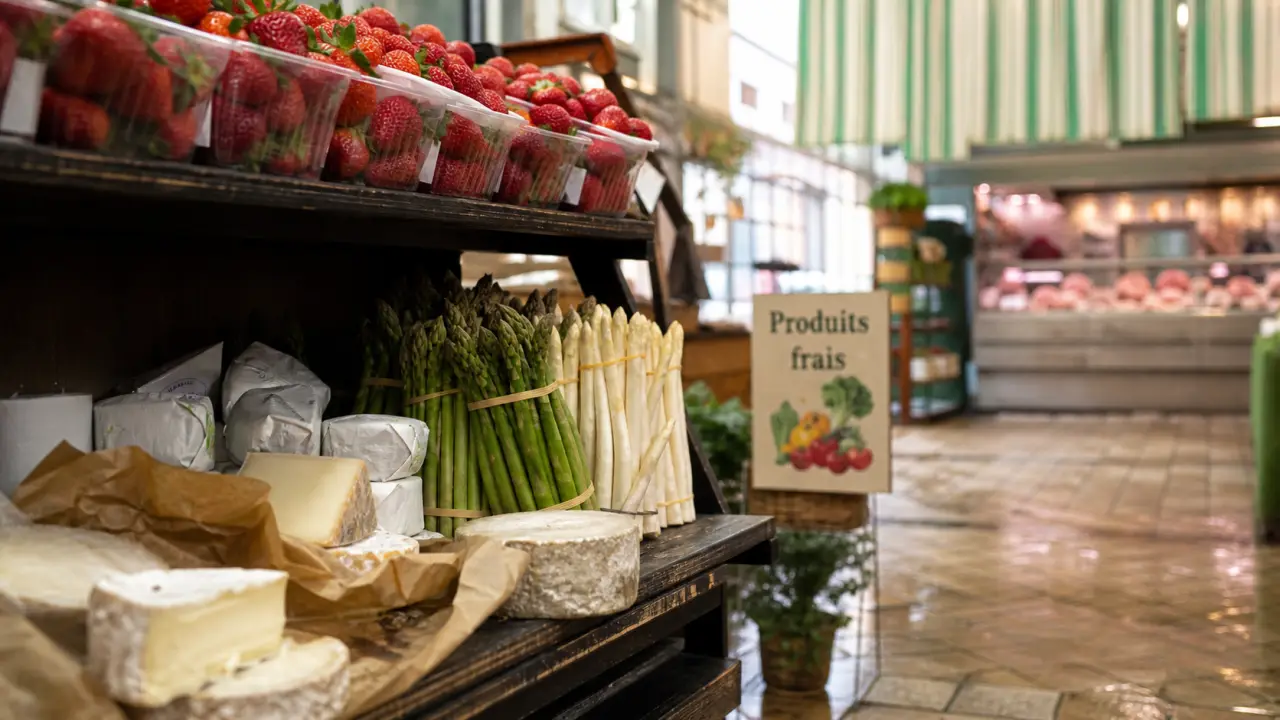 la marniere plaisir produits frais au marché couvert de Plaisir