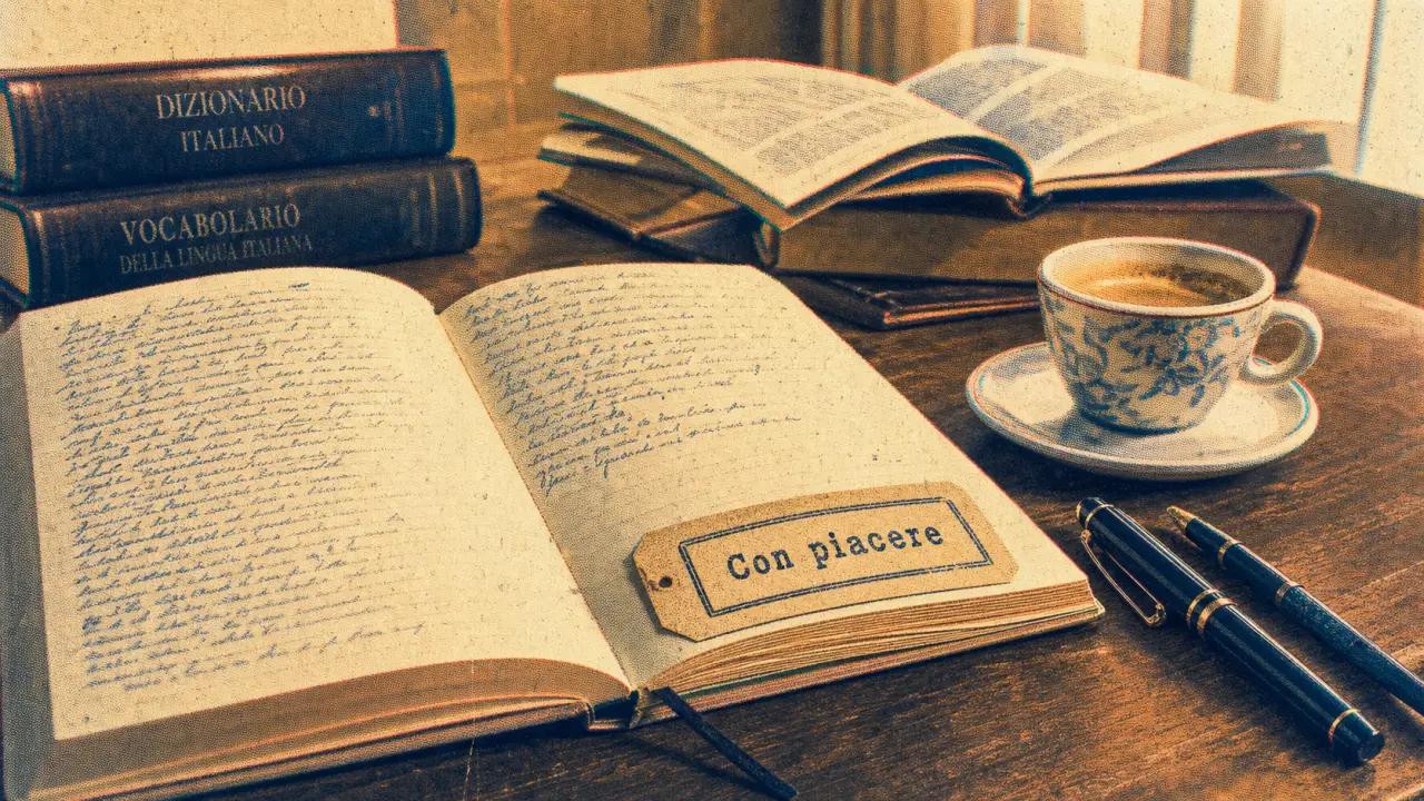 Plaisir italien : Con piacere, carnet et café