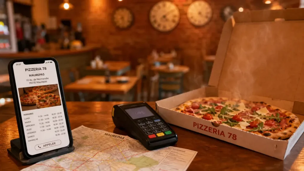 Pizzeria 78 : horaires et téléphone sur place