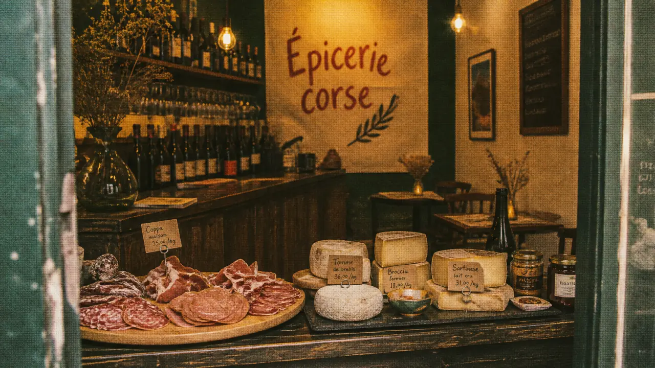 A Serena épicerie fine corse à Antibes, bar à vins et comptoir charcuterie-fromages