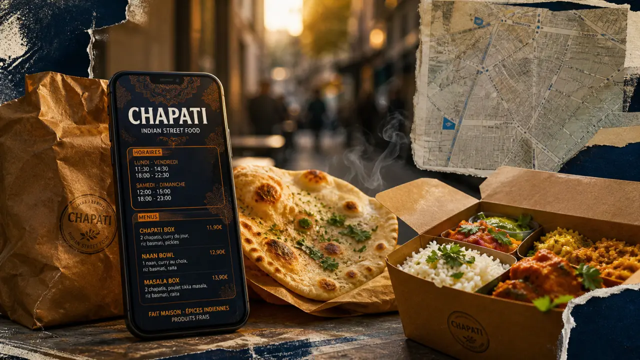 Chapati Indian Street Food à Saint-Malo : menu et livraison Uber Eats