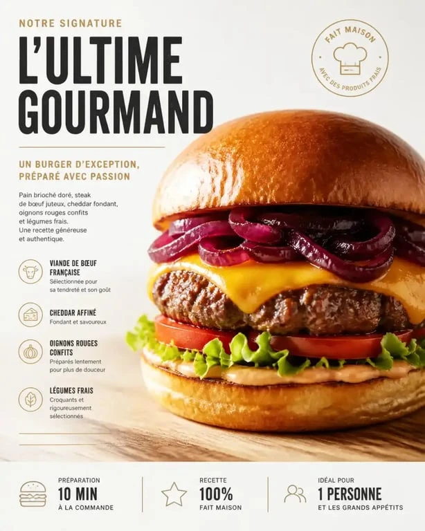 Burger signature de Fantastyk street food Paris 12