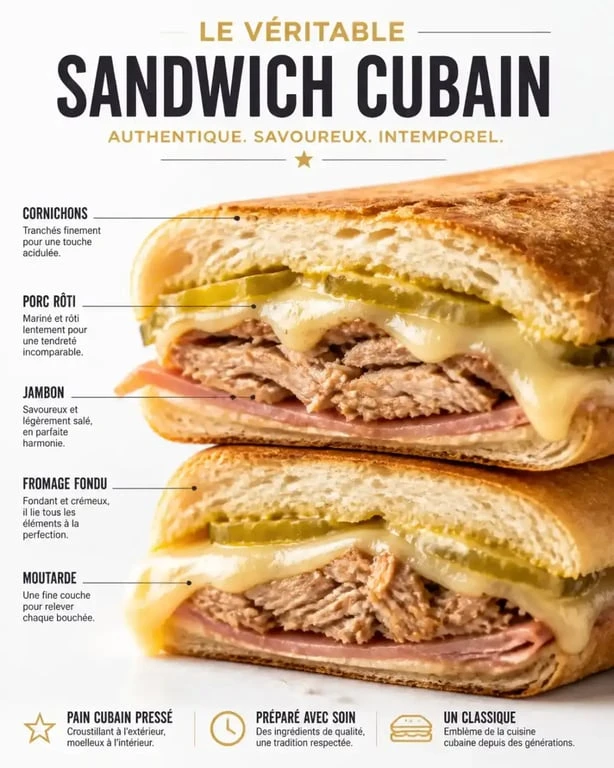 Sandwich cubain signature chez Little Havana, street food Paris 02