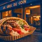 Les filous Saint-Étienne - street food grecque : kebab/gyros sur plateau