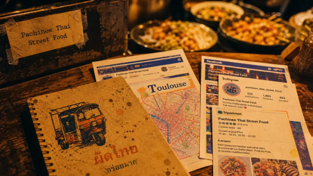 Pachinee thai street food à Toulouse : comptoir street food intérieur