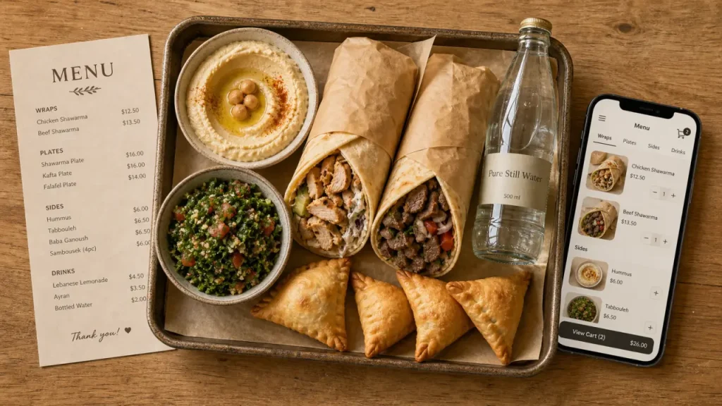 Street food beyrouth : galettes et mezzes