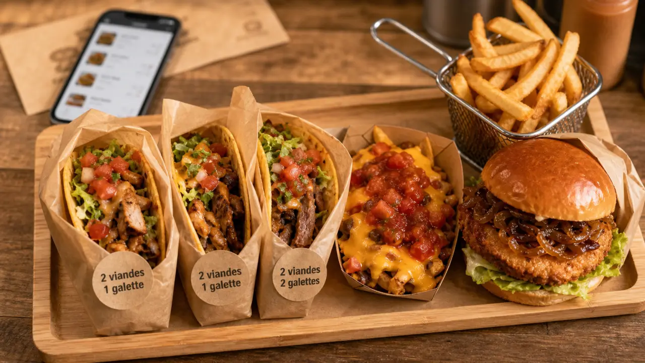 Street food mondelange : tacos 1 2 ou 3 viandes et burgers, prix à comparer