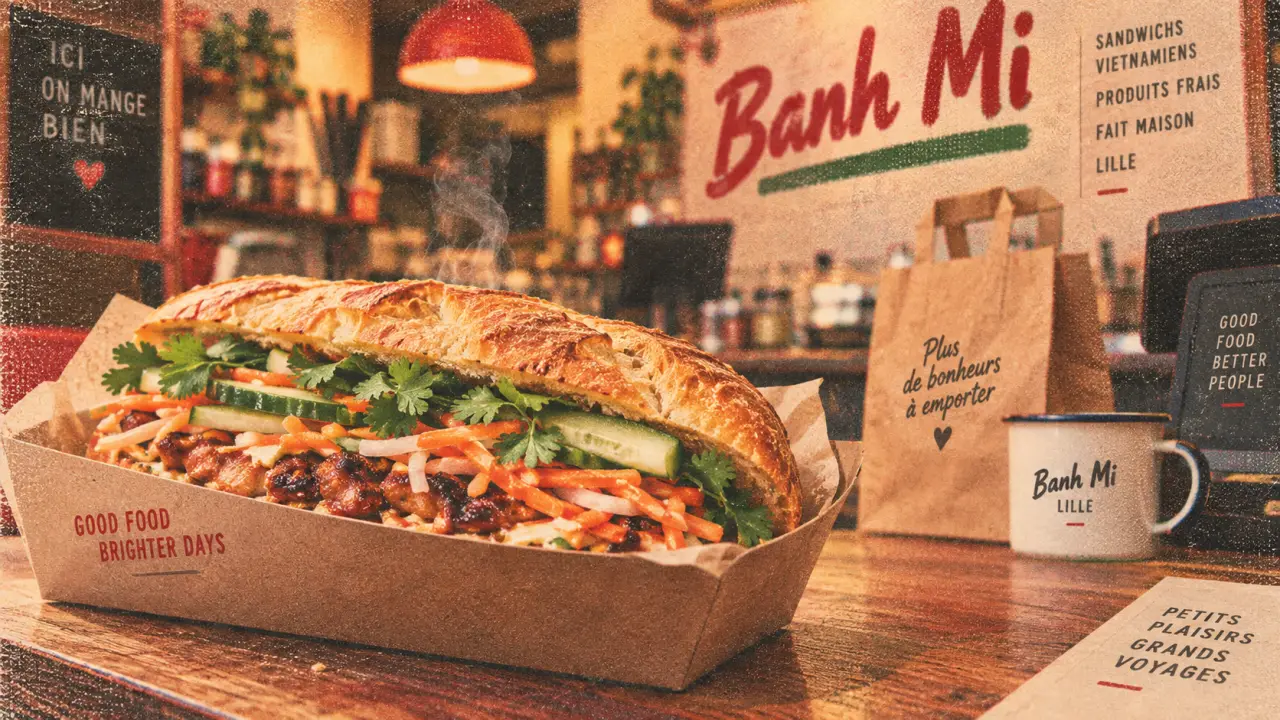 Bolkiri Lille Léon Gambetta street food viêt : banh mi à emporter