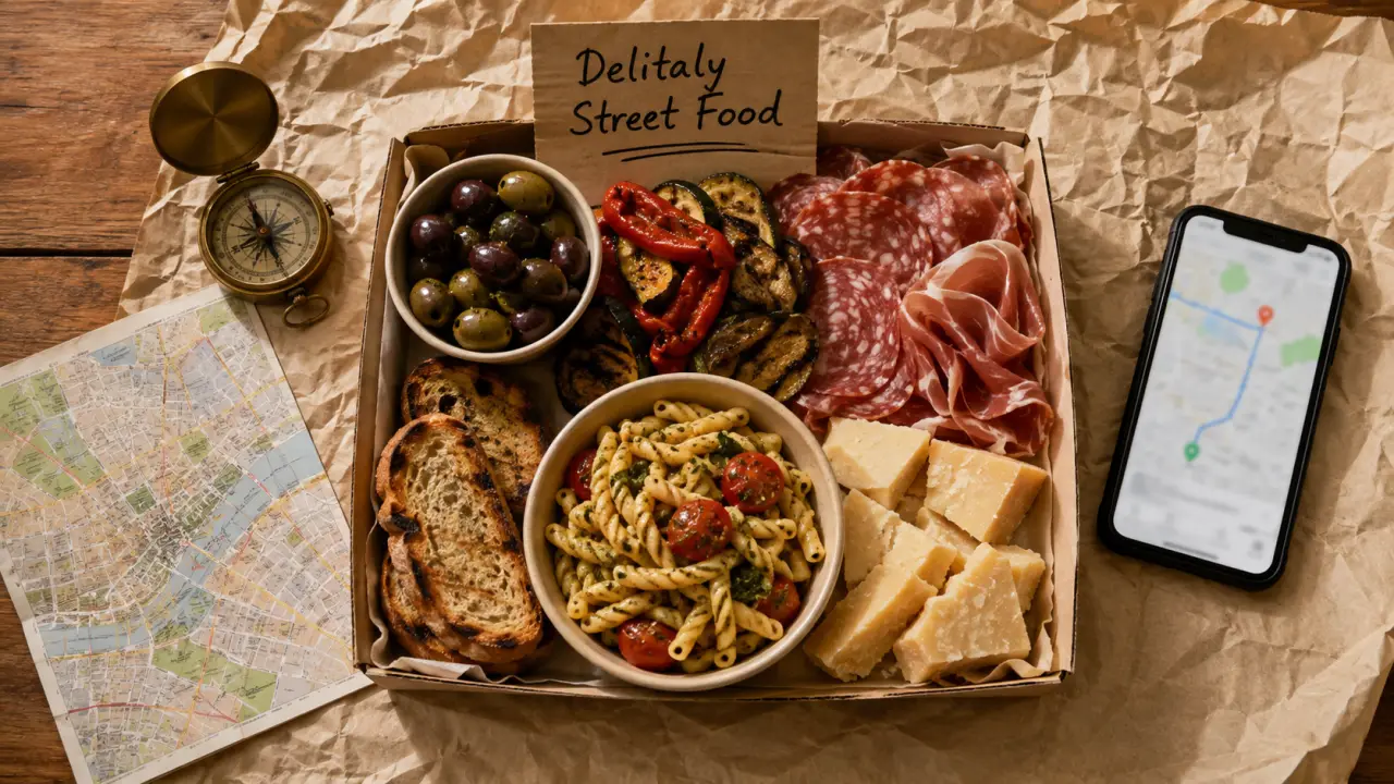 Delitaly street food : plateau antipasti et commande en ligne