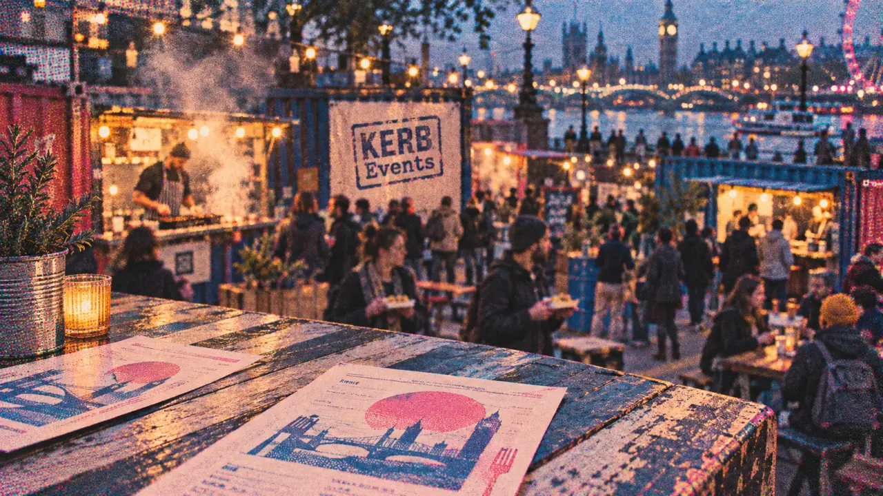 Kerb street food à Londres : stands et containers-bar, ambiance marché