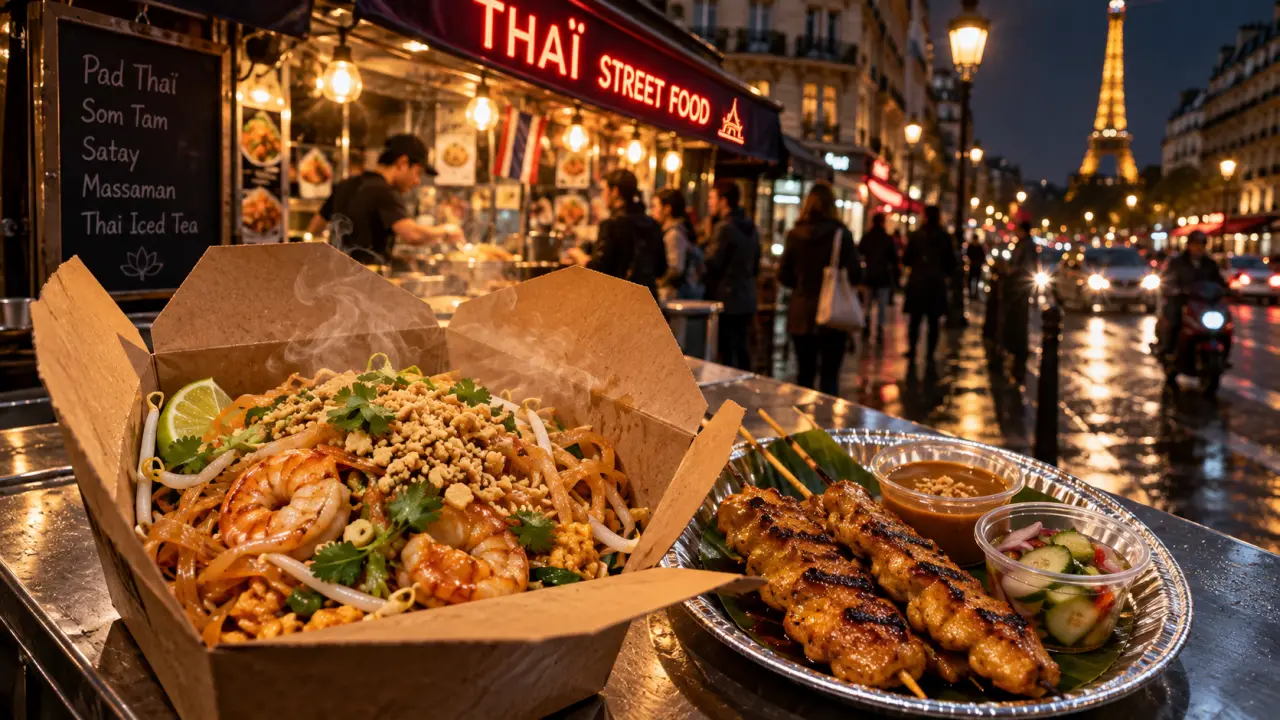 Sukhumvit thaï street food paris 11 : pad thaï halal en livraison ou food truck