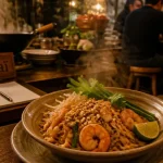 Chô Chaï Paris 5 – thaï street food : Pad Thaï fumant au restaurant