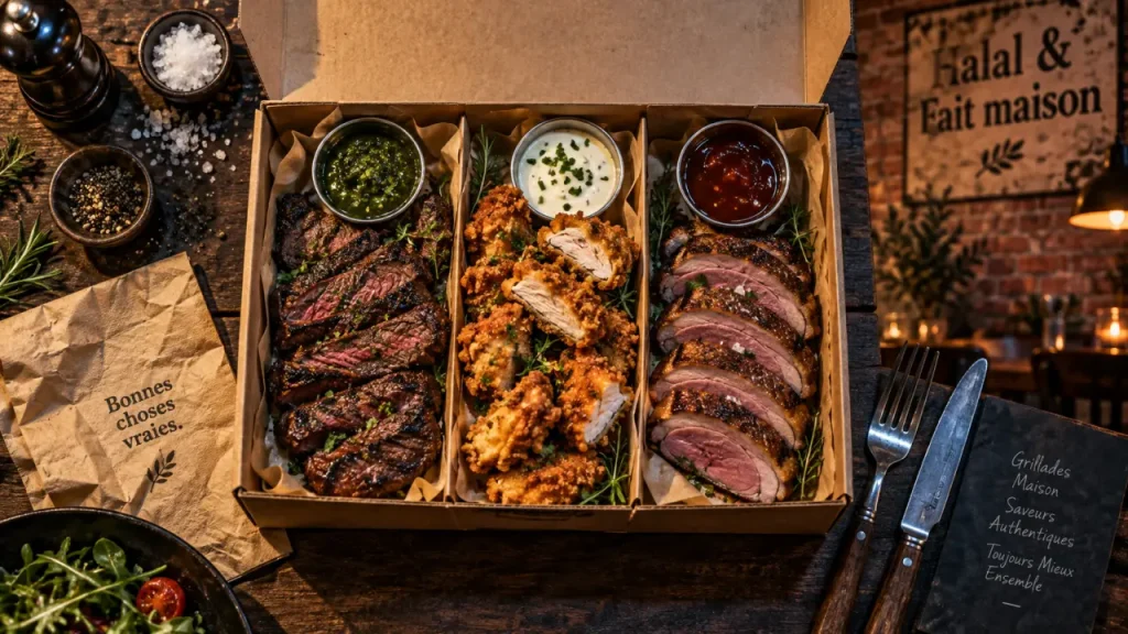 cut street food Paris 11e : barquette halal grillades maison, sauces maison