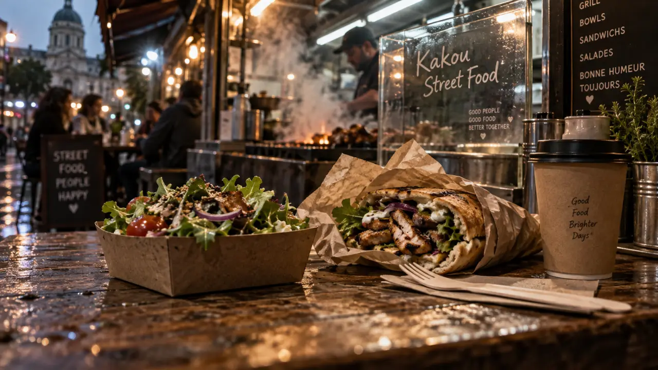kakou street food : sandwich et salade prêts à emporter