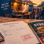 l'atelier street food : devis et menu street food sur table