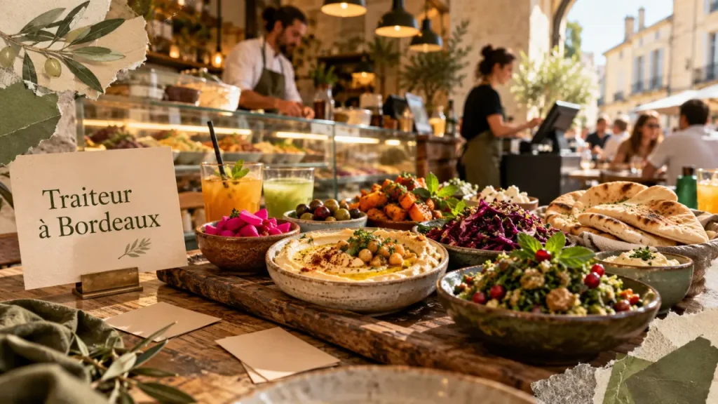 Marie Curry street food à Bordeaux : mezze végétariennes et traiteur solidaire