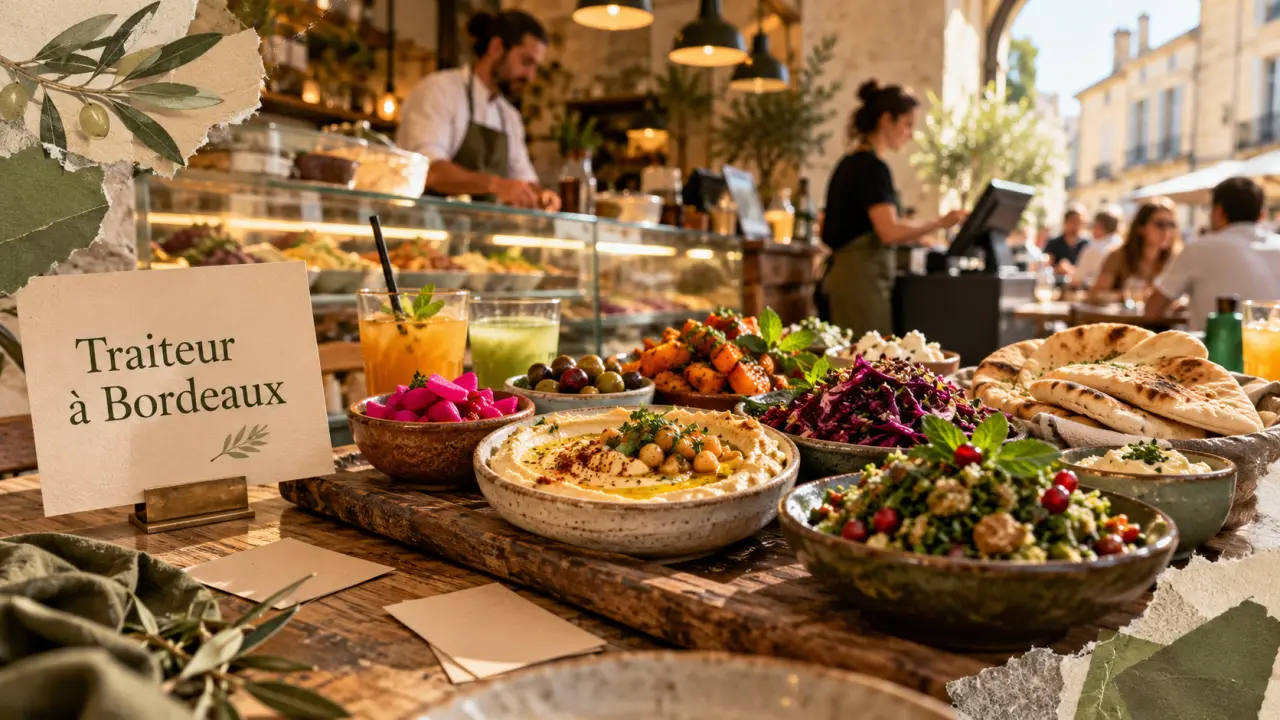 Marie Curry street food à Bordeaux : mezze végétariennes et traiteur solidaire