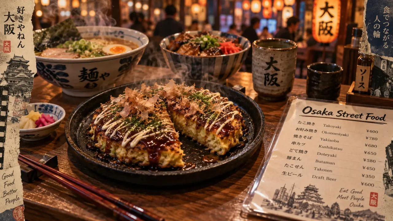 Osaka street food à Nancy : okonomiyaki sur plaque chaude avec sauce