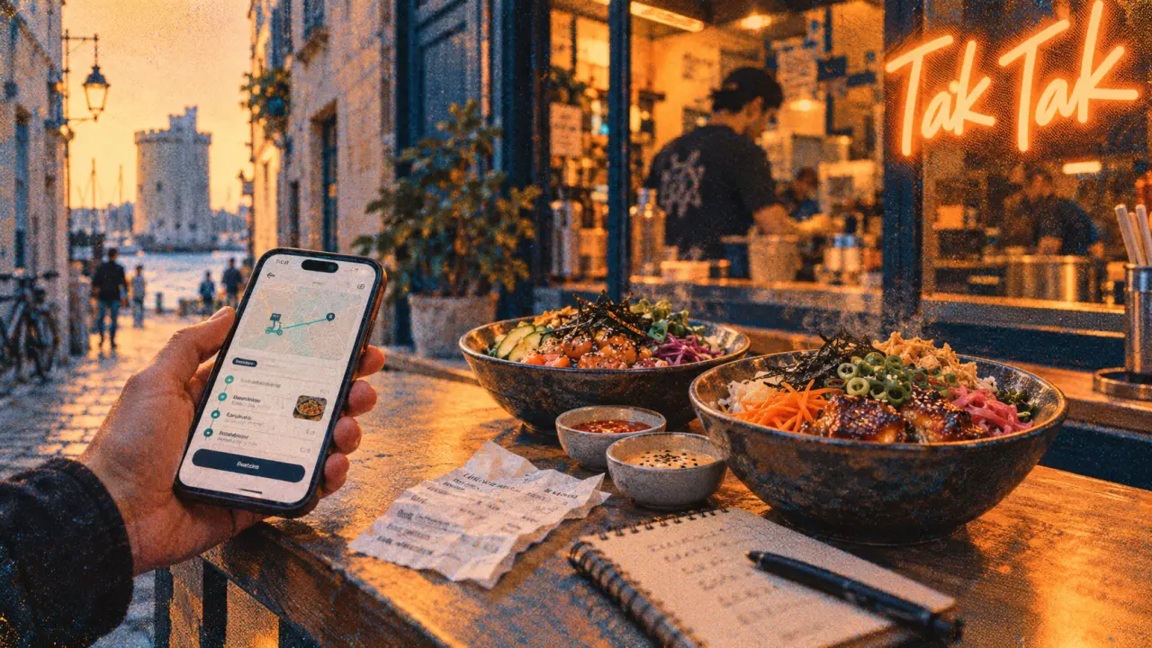 Tak Tak street food à La Rochelle : bols Japon Corée et commande