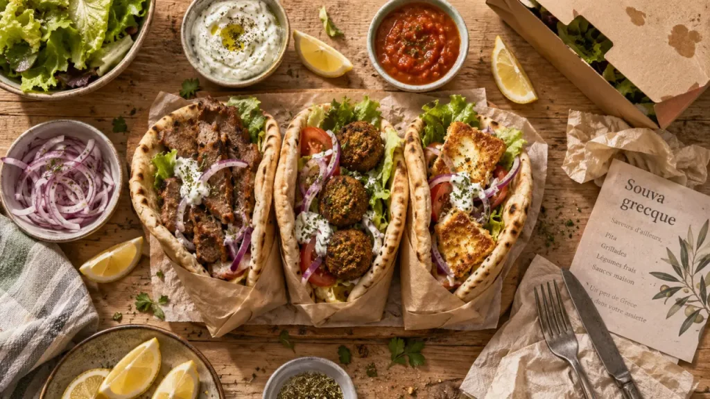 Souva grecque de Tizi à Metz, tizi greek street food metz